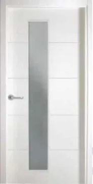 Puerta con vidrio interior modelo PD005 - Puertas Diazsa