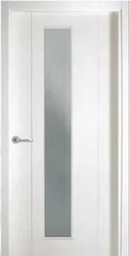 Puerta con vidrio interior modelo PD006 - Puertas Diazsa