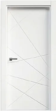 Puerta lacada blanca interior modelo PD012 - Puertas Diazsa