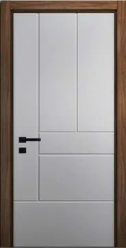 Puerta lacada gris interior modelo PD016 - Puertas Diazsa