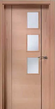 Puerta con vidrio interior modelo PD032 - Puertas Diazsa