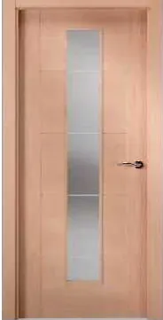 Puerta con vidrio interior modelo PD034 - Puertas Diazsa