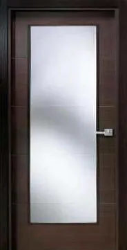 Puerta con vidrio interior modelo PD046 - Puertas Diazsa