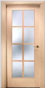 Puerta con vidrio interior modelo PD049 - Puertas Diazsa