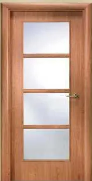 Puerta con vidrio interior modelo PD051 - Puertas Diazsa